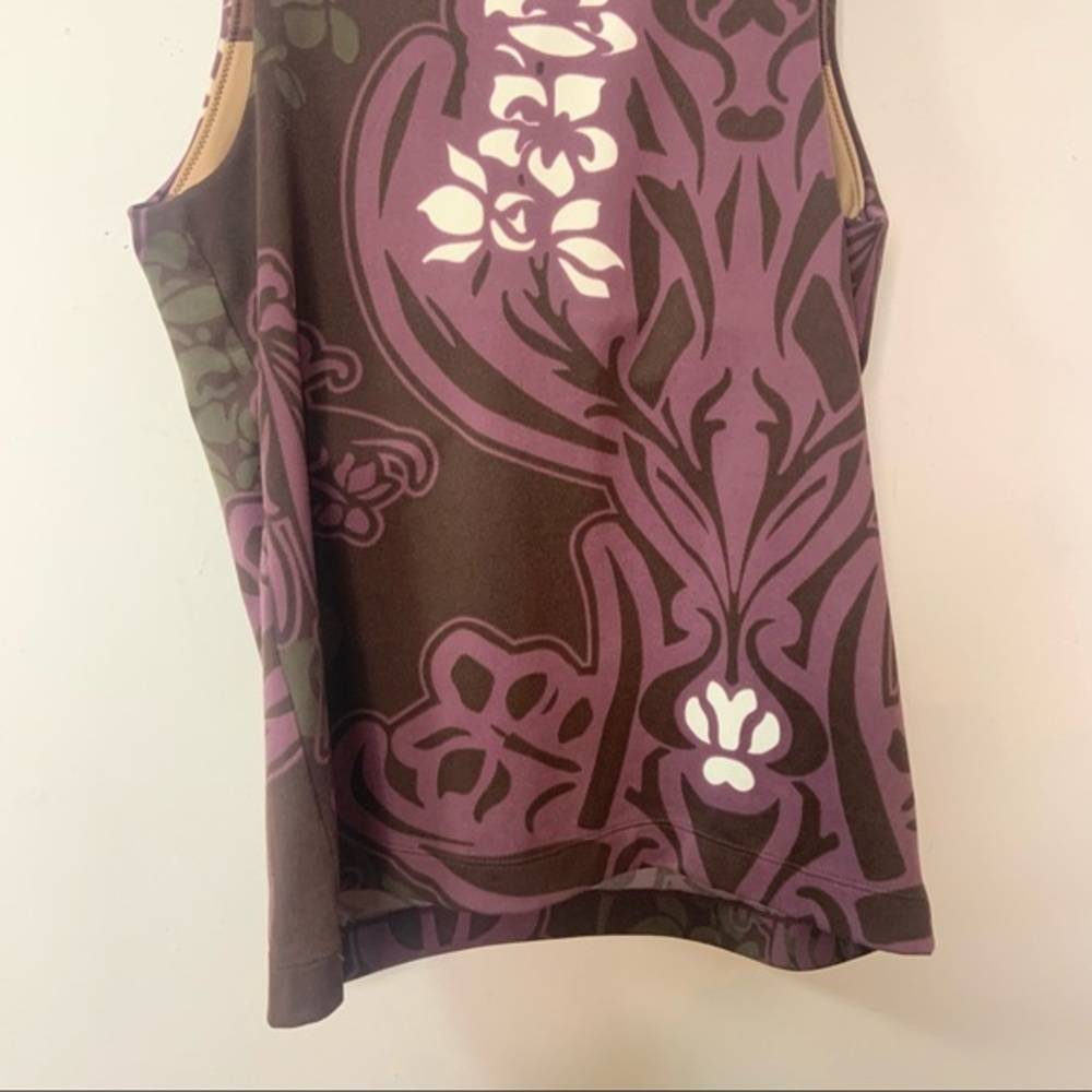 Athleta V Neck Built In Bra Activewear Tank 34DD - Picture 8 of 12